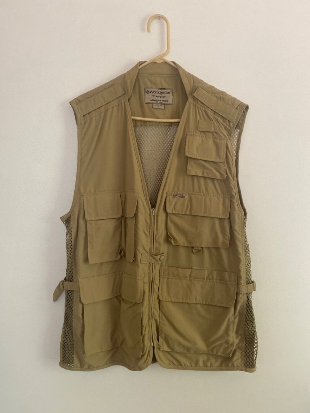 Weekender Traveler Adventure Series Men's Fishing & Utility Vest Mesh Back Size